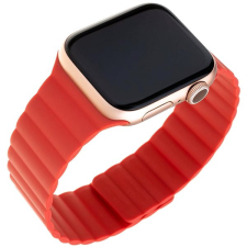 Fixed Silicone Magnetic Strap Apple Watch 42/44/45/Ultra 49mm - piros okosóra kellék