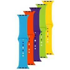 Fixed Silicone Strap pro Apple Watch 38/40/41mm modrý/žlutý/zelený/fialový/oranžový okosóra kellék