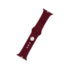 Fixed Silicone Strap Set for Apple Watch 42/44/45/49mm, burgundy red