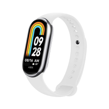 Fixed Silicone Strap Xiaomi Smart Band 10 / 9 / 8 - fehér okosóra kellék