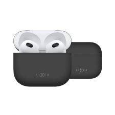 Fixed Silky Apple Airpods 3 Tok - Fekete fülhallgató, fejhallgató tok