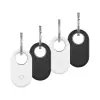 Fixed Silky szilikon tok Samsung SmartTag2-höz, 2x fekete + 2x fehér FIXSILD4-1334