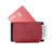 Fixed Tiny Wallet valódi marhabőrből, piros