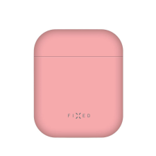 Fixed Ultrathin Szilikon Tok Silky Apple Airpods, Rózsaszín audió kellék