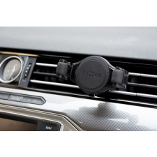 Fixed Universal wireless charging car vent holder Roll, Fekete mobiltelefon kellék
