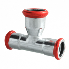 FixTrend Steel Press szénacél szűkített T-idom, 15-22-15mm hűtés, fűtés szerelvény