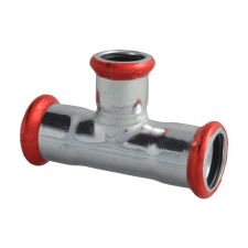  FixTrend Steel Press szénacél szűkített T-idom, 35-22-35mm hűtés, fűtés szerelvény