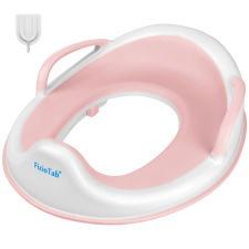 FizioTab® gyermek WC-ülőke fogantyúkkal - könnyű tárológyűrűvel és akasztóval, rózsaszín bili