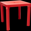 Flair KERTI ASZTAL GYEREKEKNEK 46X46X43 CM MŰANYAG PIROS