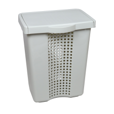 Flair Linette Műanyag szennyestartó 60L - Világosszürke (80100) bútor