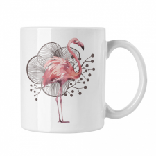  Flamingó - Fehér Bögre bögrék, csészék