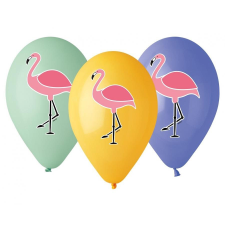  Flamingo, Flamingó léggömb, lufi 5 db-os 13 inch (33 cm) party kellék