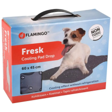 Flamingo Hűsítő matrac kutyáknak és macskáknak - szürke csont alakú M szállítóbox, fekhely kutyáknak