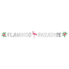 Flamingo Paradise papír felirat 135 cm party kellék