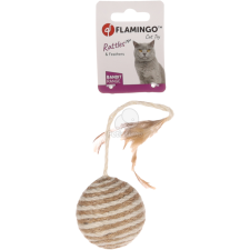 Flamingo tollas fonott labda macskáknak 1 db játék macskáknak