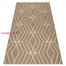  FLAT 48956265 Szizál szőnyeg Geometrikus - natúr bézs szalmaszín, zsinór 120x170 cm lakástextília