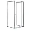  Flexi 80x90 cm falsíkra szerelhető aszimmetrikus zuhanykabin zuhanytálca nélkül