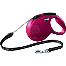  Flexi Classic M kötélpóráz különböző színben, 8 m Piros nyakörv, póráz, hám kutyáknak