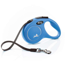 Flexi Classic szalagpóráz - XS, 12 kg-ig, 3 m, kék nyakörv, póráz, hám kutyáknak