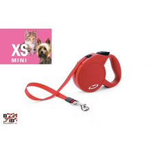  FLEXI compact automata póráz, mini 3m, szalagos, max 12kg nyakörv, póráz, hám kutyáknak