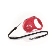  Flexi Fun 5m zsinóros automata póráz S 12kg-ig piros nyakörv, póráz, hám kutyáknak