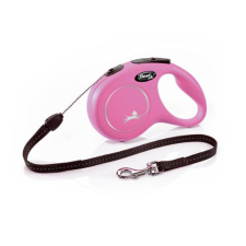 Flexi New Classic "S" (pink) - zsinóros automata póráz (8m) nyakörv, póráz, hám kutyáknak