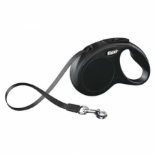 Flexi New Classic szalag S 5m 15kg-ig fekete nyakörv, póráz, hám kutyáknak