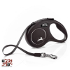  flexi New Classic szalagpóráz, XS, fekete, 3 m, max. 5 kg