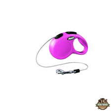 Flexi New Classic zsinóros automata póráz XS 3m 8kg-ig pink nyakörv, póráz, hám kutyáknak