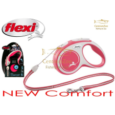 Flexi New Comfort M Cord Zsinóros Póráz 5M 20Kg - Piros (12891) nyakörv, póráz, hám kutyáknak