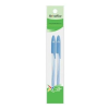 FLEXOFFICE Golyóstoll, 0,3 mm, 2 db/bliszter, kupakos, FLEXOFFICE "Candee", kék
