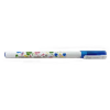 FLEXOFFICE Golyóstoll, 0,3 mm, kupakos, flexoffice "monstar", kék