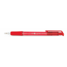 FLEXOFFICE Golyóstoll, 0,4 mm, nyomógombos, flexoffice "easygrip", piros fo-08red toll
