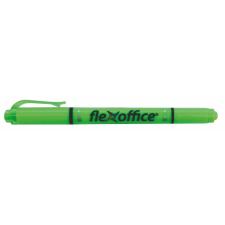 FLEXOFFICE HL01 1.0/4.0mm Kétvégű Szövegkiemelő - Zöld (12 db/cs) filctoll, marker
