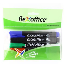 FLEXOFFICE PM03 alkoholos marker 4 különböző szín (FO-PM03SET) filctoll, marker