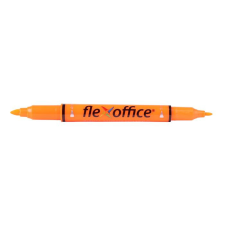 FLEXOFFICE Szövegkiemelő, 1,0/4,0 mm, kétvégű, FLEXOFFICE &quot;HL01&quot;, narancs filctoll, marker
