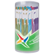 FLEXOFFICE Zseléstoll 0.35 mm nyomógombos vegyes Trendee kék toll