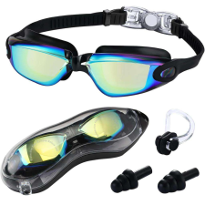Flipper® unisex úszószemüveg, puha szilikon, UV védelem, páramentesítő, tartozékokkal, kék úszófelszerelés