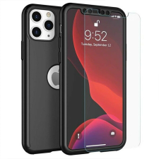Flippy 360 Full Cover Tok (elöl + hátul + üvegfólia), iPhone 11-hez, fekete tok és táska