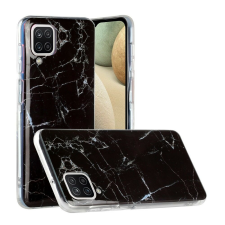 Flippy Apple iPhone 11 Pro Max lágy IMD TPU fekete márvány tok állvánnyal tok és táska