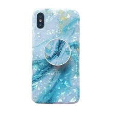 Flippy Apple iPhone XR Soft IMD TPU kék márvány tok tartó tok és táska