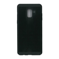 Flippy Hátsó védőburkolat, EuroCell Air, perforációkkal Samsung Galaxy A8 2018-hoz, fekete tok és táska