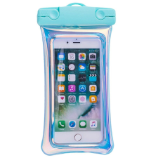 Flippy Holografikus Flippy Vízálló tok, Univerzális, telefonhoz vagy dokumentumokhoz, nyakba akasztható, Kék tok és táska