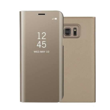 Flippy Huawei P40 Lite E flip cover arany tükör borító tok és táska