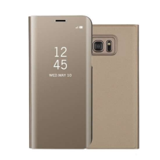 Flippy Huawei Y5P 2020 Flip Cover arany tükörborító tok és táska