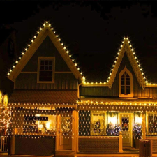 Flippy Karácsonyi Fényfüggöny - Háló, 26m x 1m, 1200 LED, Meleg Fehér karácsonyi dekoráció