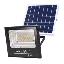 Flippy KeepHome napelemes utcai lámpa 100 LED 30 W napelemes tartókonzollal kültéri világítás