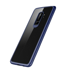 Flippy Samsung Galaxy A8 2018 átlátszó tok kék szegéllyel tok és táska