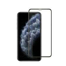 Flippy Secure Glass fólia Samsung S10 kompatibilis, Full Glue, ívelt, ujjlenyomat lyuk, fekete mobiltelefon kellék