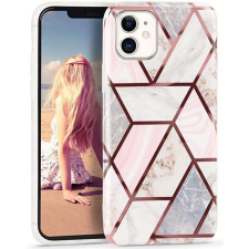 Flippy Védőtok Apple iPhone 11 Pro Max Soft IMD TPU márvány geometriai fehér tok és táska